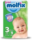 MOLFIX  MIDI 3 (4-9 KG) 9 PCS