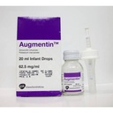 AUGMENTIN 62.5 MG  DROPS 20 ML NEW