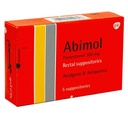 ABIMOL INFENT 300 MG 5.SUPP NEW