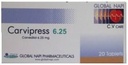 CARVIPRESS 6.25 MG 20 TAB