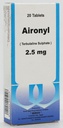 AIRONYL 2.5 MG 20 TAB NEW
