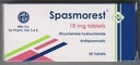 SPASMOREST 10 MG 20 TAB NEW
