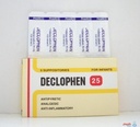 DECLOPHEN 25 MG SUPP NEW