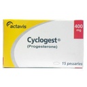 CYCLOGEST 400 MG 15 SUPP