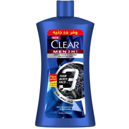 CLEAR SHAMPOO COOL MENTHOL MEN 900 ML OFF 15 EL