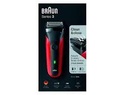 BRAUN SHAVER BLACK RED SERIES 3 300 S