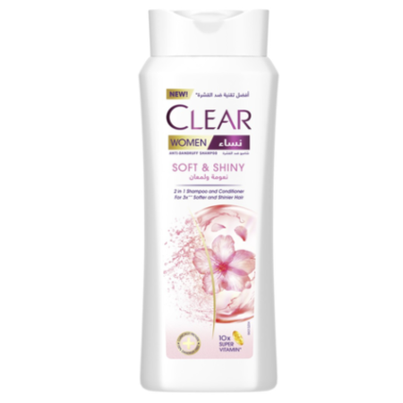 CLEAR SHAMPOO SOFT&SHINY WOMEN  600 ML