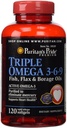 TRIPLE OMEGA  3-6-9  120 CAPPURITANS PRIDE