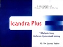 ICANDRA PLUS 50/1000 MG 30 TAB NEW
