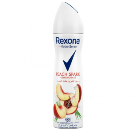 REXONA SPRAY PEACH SPARK +LEMONGRASS WOMEN 150ML