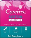 CAREFREE COTTON UNSCENTED 56 PCS  590