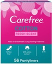 CAREFREE COTTON FRESH SCENT  56 PCS  613