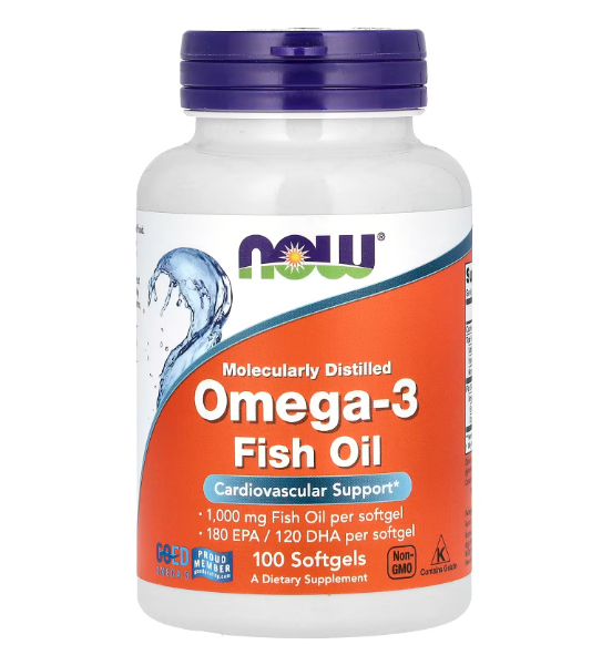 NOW OMEGA-3 1000 MG FISH OIL 100 CAP