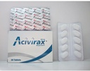 ACIVIRAX 800 MG 20 TAB