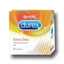 DUREX EXTRA DOTS  3 PCS