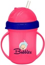 BUBBLES BABY STRAW CUP ROSE 638
