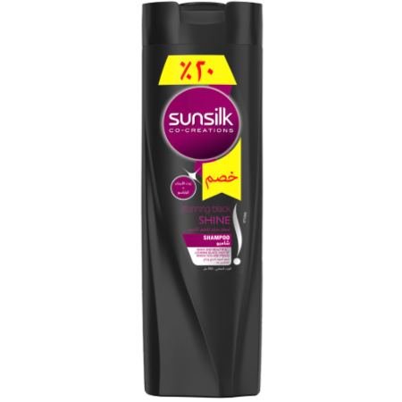 [82013] SUNSILK SHAMPOO SHINE BLACK 350 ML 20%OFF