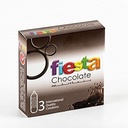 [78419] FIESTA  CONDOMS Chocolate 3Pec