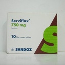 [41156] SERVIFLOX 750 MG 10 TAB