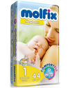 [63080] MOLFIX 1 NEWBORN 2-5 KG 44 PCS