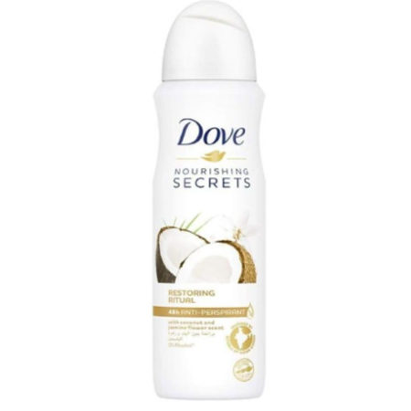 [86332] DOVE SPRAY COCONUT AND JASMINE 150ML