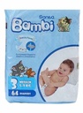 [80373] Bambi Diapers Medium (3)5-9 KG 64 PES