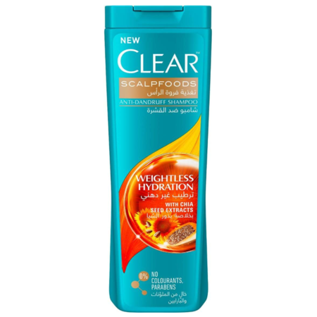 [80729] CLEAR SHAMPOO WEIGHTLESS HYDRATION 360 ML